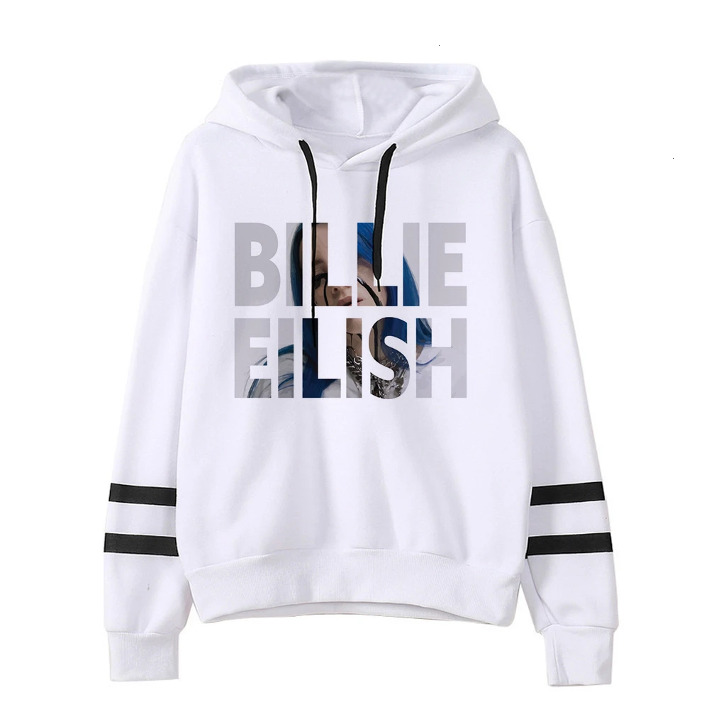4022 Billie Eilish толстовки для мужчин/женщин забавные хип хоп Мода kawaii Толстовка Графический harajuku 90s Tumblr с капюшоном уличная Мужская - Цвет: 4022