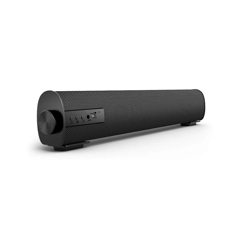 Portable Soundbar 10W Wireless Bluetooth Stereo Speaker with Remote Control for Home Theater Sound Bar with Built-In Subwoofers