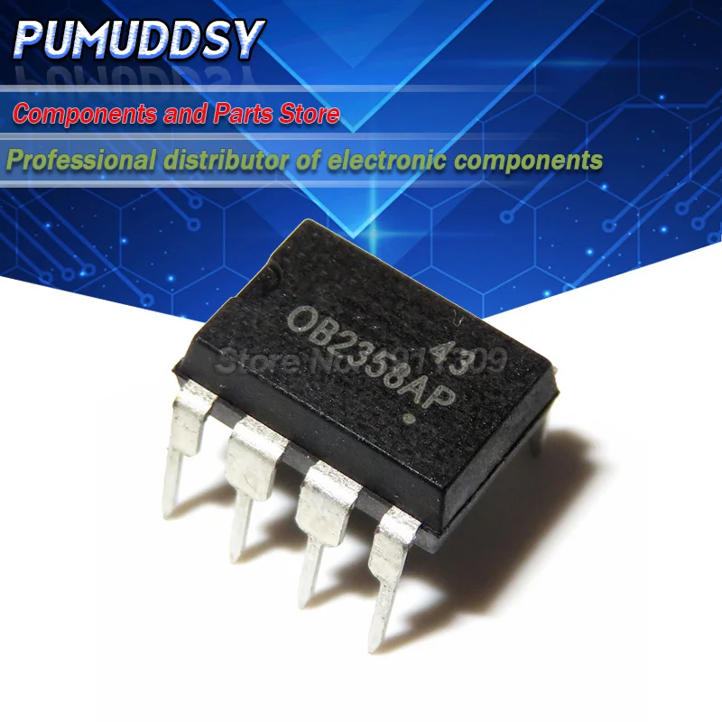 10 шт./лот OB2358 2358 DIP 8 режим тока ШИМ контроллер IC OB2358AP DIP8|Интегральные схемы| |