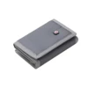 Men Solid Color Wallet Three-fold Coin Purse Canvas Wallet with Velcro Fashionable Card Pack 6