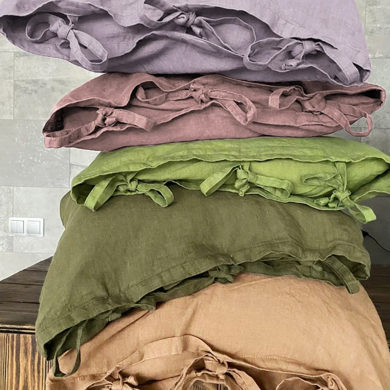 Королевский/Королевский чехол для подушки 100% постельное белье натуральный лен