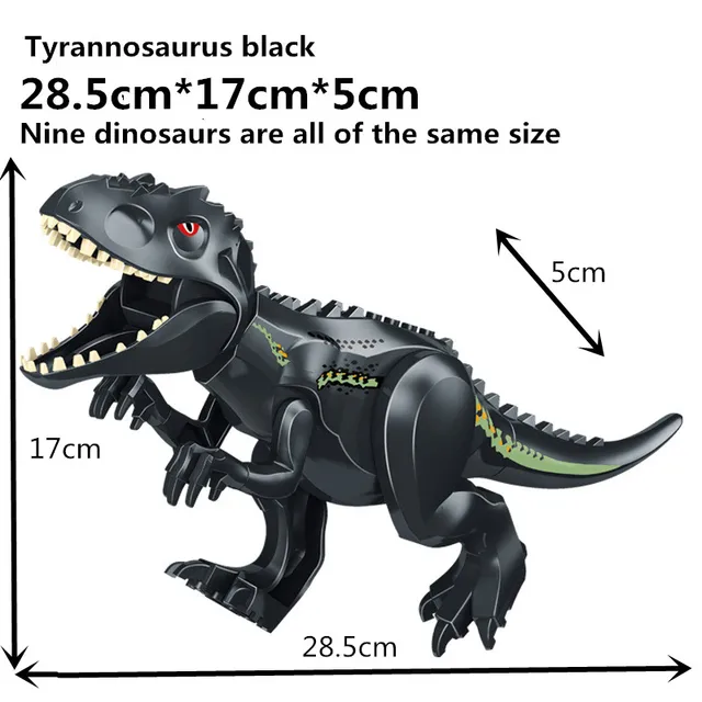 43Style Large Dinosaurs Building Blocks for Moc Jurassic Park World for Kids Gifts Boys Toys Compatible City Figures Bricks Dino 2