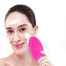 Электрическая кисть для очистки дица заряжаемый через usb силиконовый Очищение лица глубокая кисточка для чистки пор водостойкий Вибрационный массажер