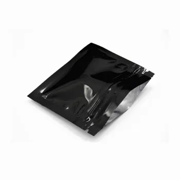 

Black 7.5x6.3cm Mylar Foil Zip Lock Bags Resealable Coffee Tea Powder Storage Pouches 2000pcs Aluminum Foil Ziplock Packing Bag