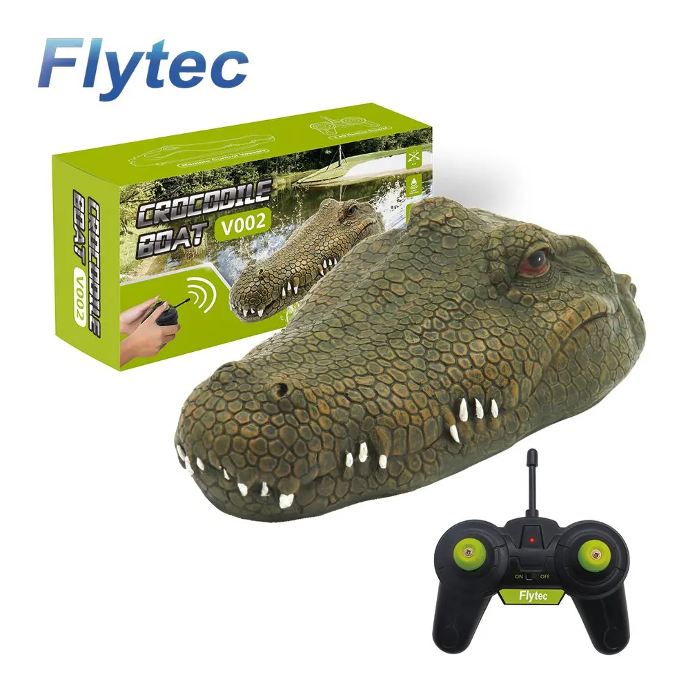 Flytec RC Поддельные Крокодил дистанционного управления гоночная лодка Хэллоуин шалость производитель забавная Новинка Моделирование Электрический водонепроницаемый пародия игрушка