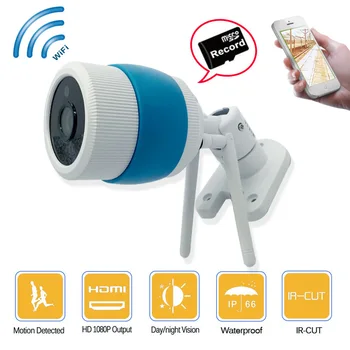 

1080P 720P HD Wireless bullet IP Security Camera for Outdoor WiFi SD Card slot,Aluminum Alloy Housing,Yoosee APP Audio record