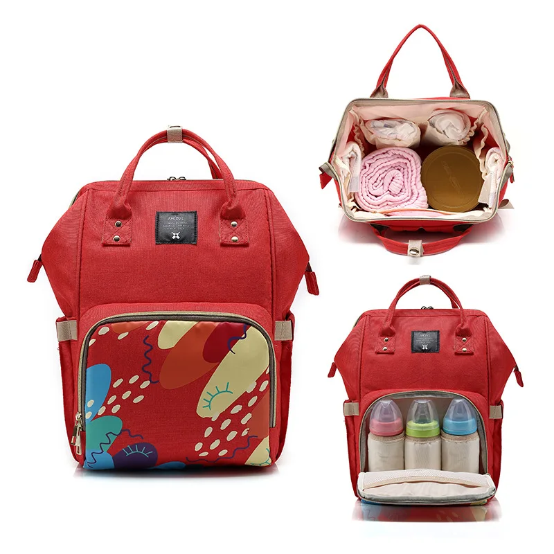 

2018 New Style Large-Volume MOTHER'S Bag Multi-functional Mommy Backpack Mom Travel Backpack Baoma Home VANWALK