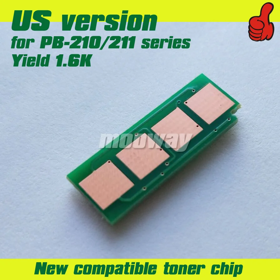 1X Unlimited toner chip for Pantum P2500W P2505 M6200 M6500 PC-210 PC-211E 210E 
