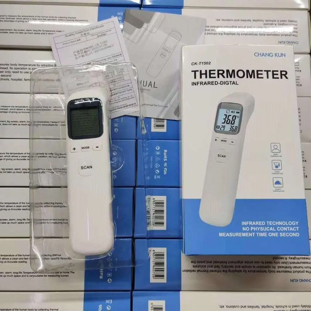 Ck-T1502 Termometro Digitale A Infrarossi Senza Contatto Bambino Fronte Orecchio Adulto Superficie Del Corpo Febbre Ir Bambini Misuratore Di Temperatu
