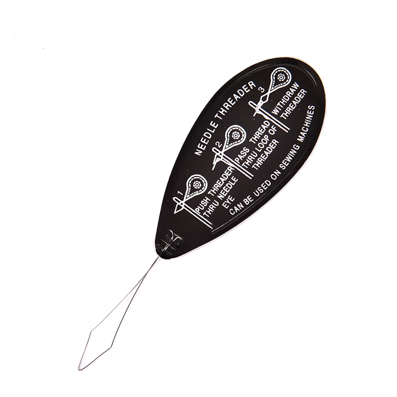 Алюминий Нитевдеватель письмо ручной швейной машины стежка вставки Швейные