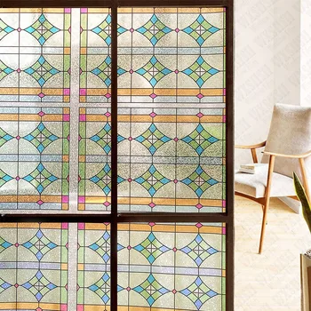 

60*200 Cm Decorative Window Film Solar Glass Stickers Sunscreen Window Foil Removable Window Decoration Film For Furniture 3D