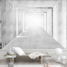 Изготовленный На Заказ 3D росписи обои Европа и Америка Черный и белый цвета Дерево пространство бар кафе фоне кирпичной стены