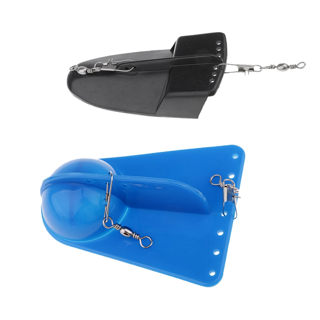 2pcs Rigging Paravanes Sea Fishing Trolling Diver Boards Adjustable Weight Diving Boards 26g 49g