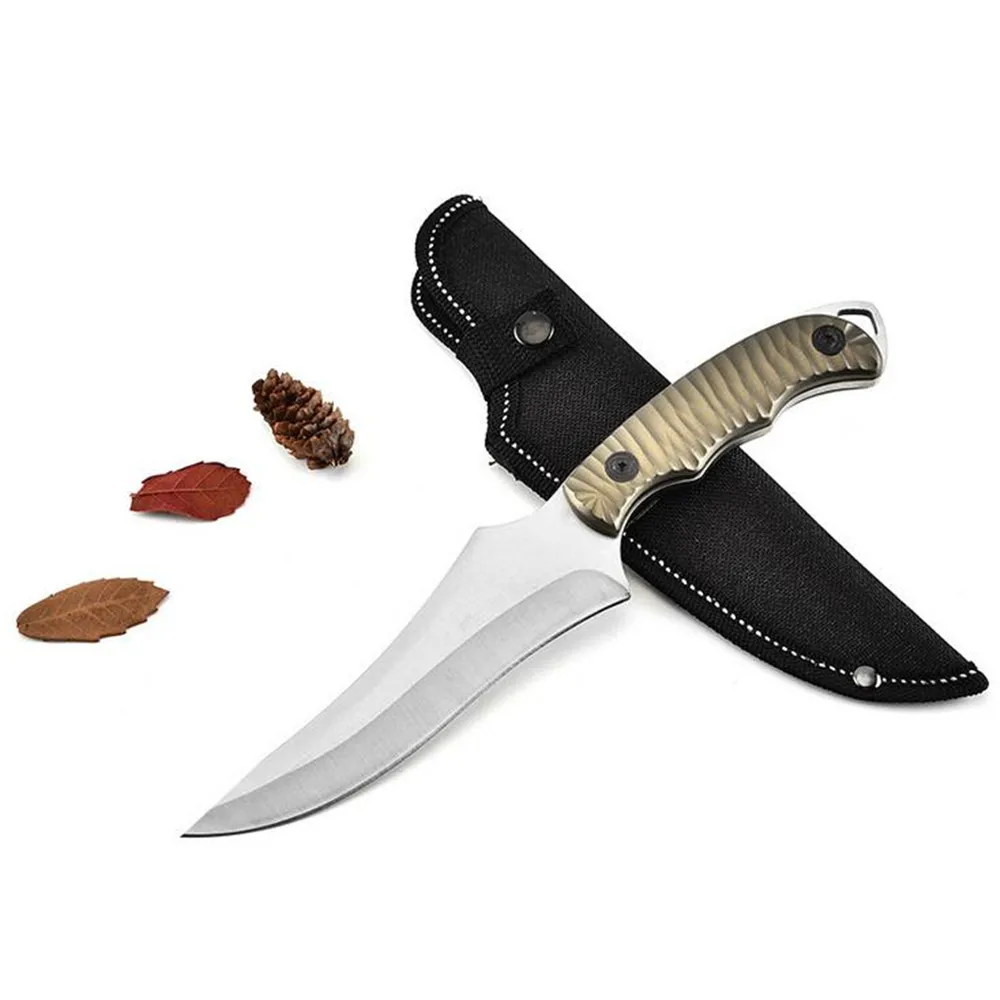 Прямой нож для кемпинга, выживания, тактический фиксированный североамериканский охотничий прямой Тактический титановый нож для выживания
