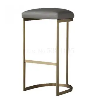 

Nordic Bar Chair High Stool Leisure Iron Bar Chair Simple Modern Restaurant Bar Stool Bar Chair