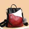 Women Backpack leather Anti Theft Female Backpacks Multifunction Shoulder Bag For Teenagers Travel School Casual Bags Sac A Dos ► Photo 2/6