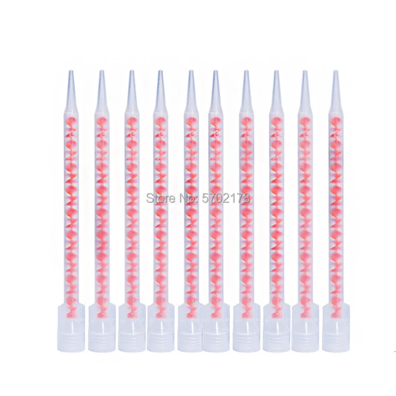 50PCS 1:1 Mixing Nozzles Tube Mouth 2-part Ceramic Tile Adhesive Sealant Seams Glue AB Glue Mixing Nozzle Mixer Tips