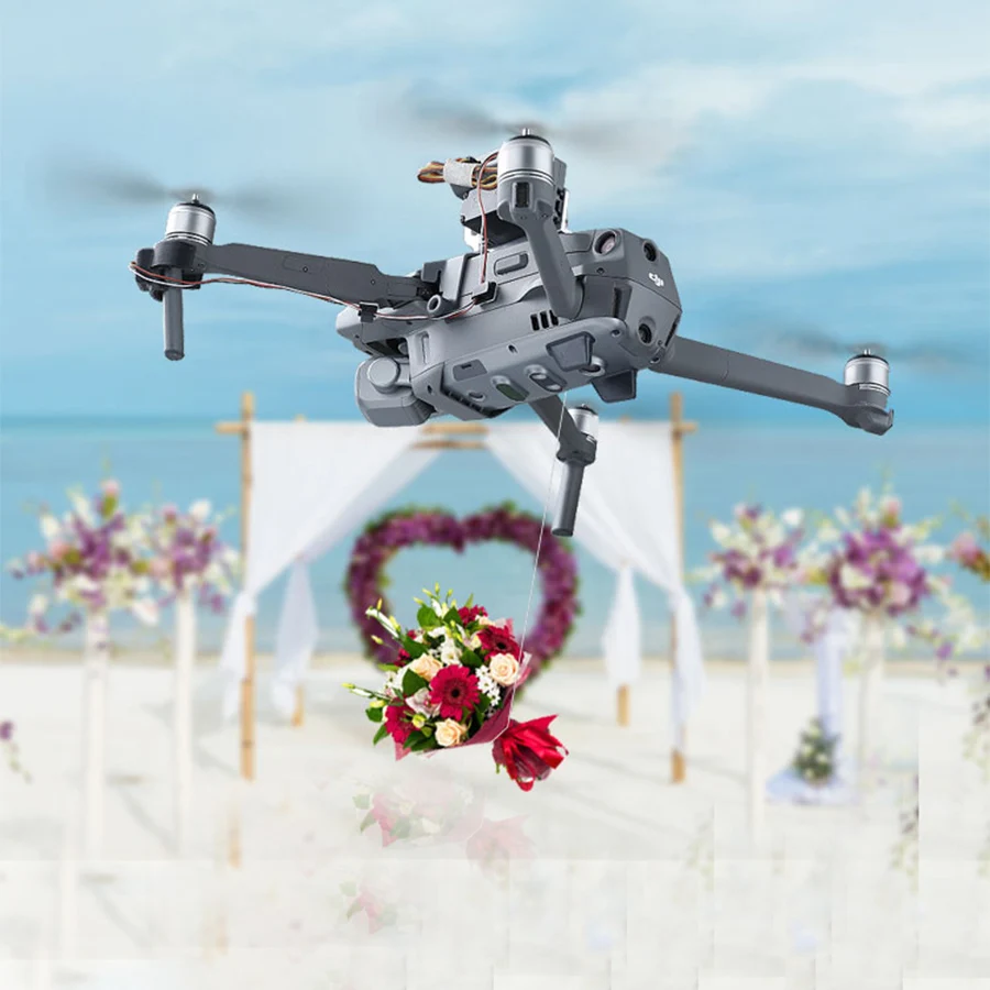 Mavic 2 Drone Accessory Kit Wedding Proposal Delivery Device Dispenser Thrower Dron Air Dropping System for DJI Mavic 2 Pro/Zoom best drone with camera