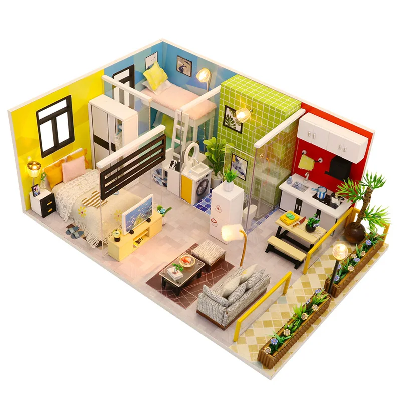 

Handcrafted Wooden Dollhouse Furniture Miniatures Miniatures Dollhouse Kits Diy Dollhouse Puzzle Toys for Children Birthday Gi