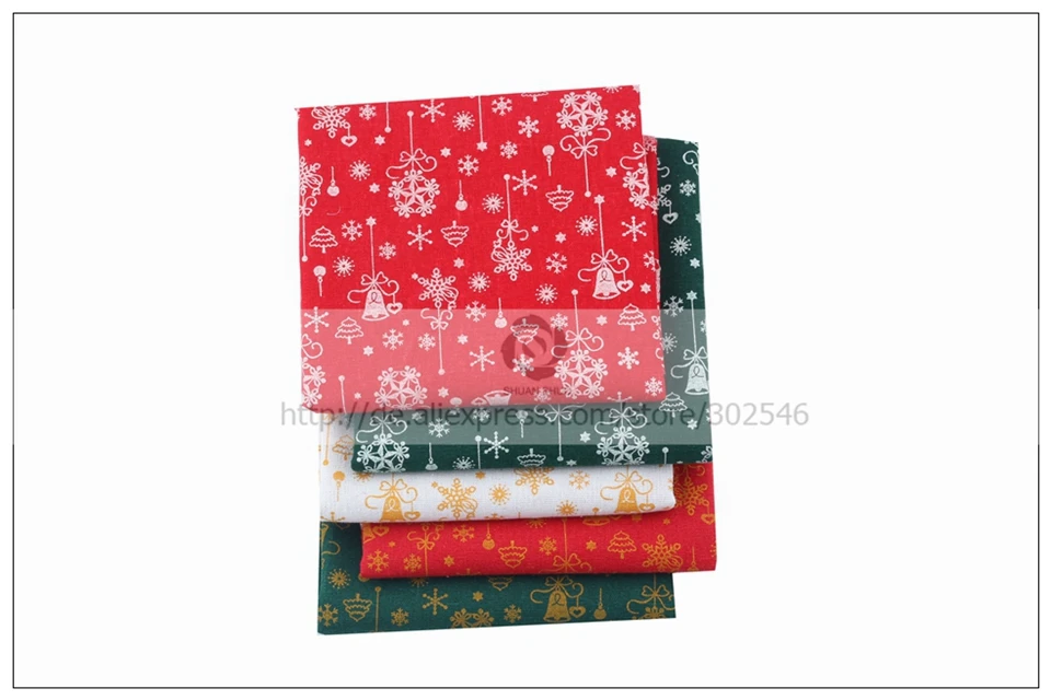 Shuanshuo Рождественский узор льняная ткань DIY рождественская декоративная ткань для лоскутного платья дивана шторы 45х45см M1-3-2