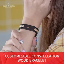 Brangsoletki damskie BOBO BIRD Созвездие деревянный браслет на заказ для мужчин и женщин цветной браслет с подарочной коробкой