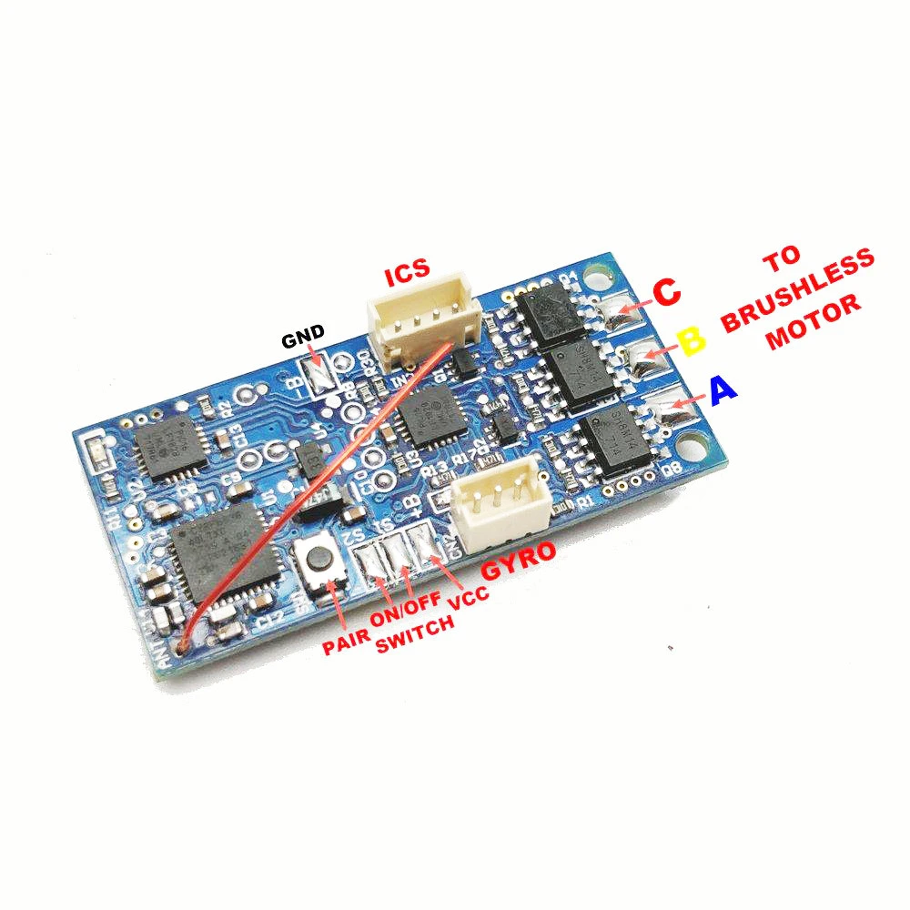 GT55racing MINIZ 2.4G Dual ID Brushless Mainboard For KYOSHO MINI