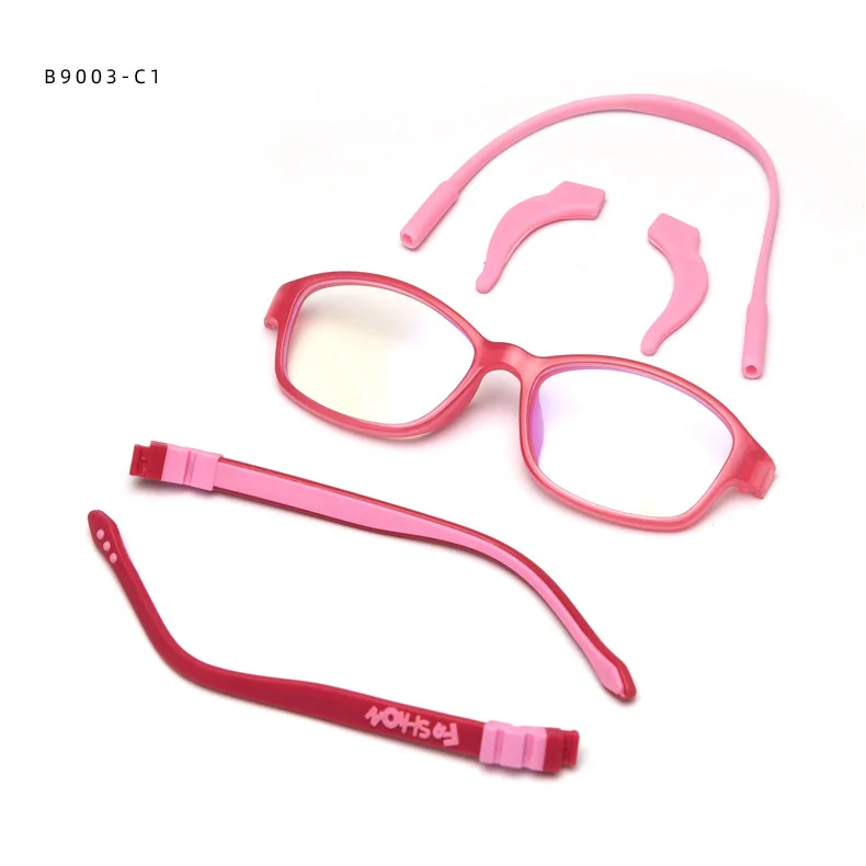 Анти-синий свет оптические детские очки в оправе силиконовые очки детские гибкие защитные детские очки с диоптриями - Цвет оправы: 3