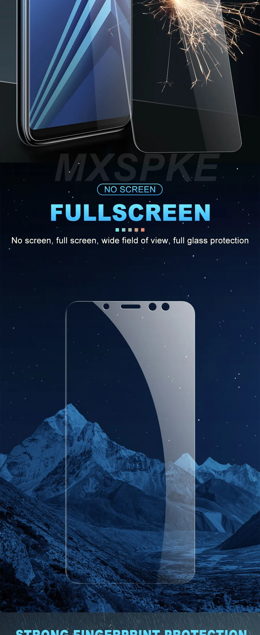 3Pcs Tempered Glass For Samsung Galaxy A71 A51 A8 A6 J4 J6 Plus 2018 Screen Protective Glass For Galaxy A9 A5 A7 J2 J7 J8 Glass phone glass protector