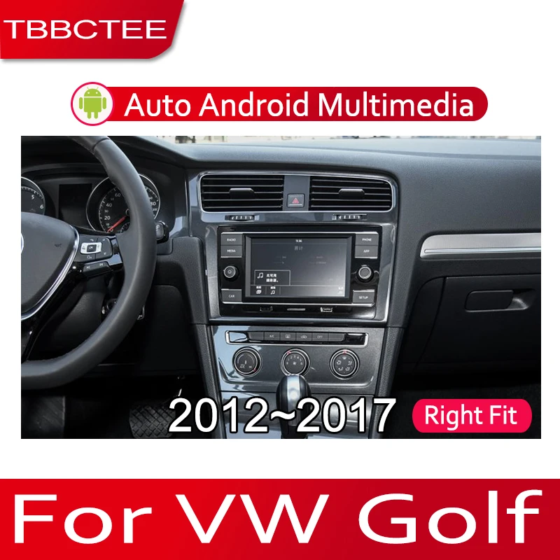 Perfect TBBCTEE Android 2 Din Car radio Multimedia Video Player auto Stereo GPS MAP For Volkswagen VW Golf 7 2012~2017 Media Navi 4
