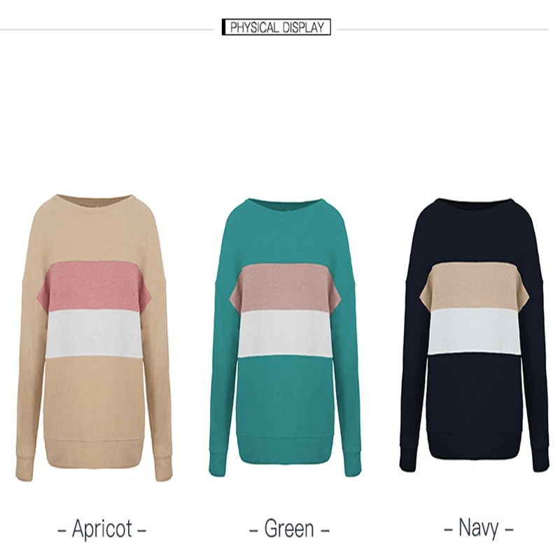 Осенняя и зимняя женская мода 4XL 5XL 6XL 7XL 8XL свитер куртка повседневная с круглым вырезом дикие полосы бюст 129 см