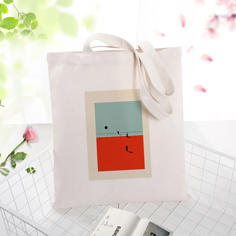 Сумка-тоут иллюстрация хозяйственная сумка Холщовая Сумка текст DIY ежедневное использование пользовательский принт Логотип эко многоразовая утилизация