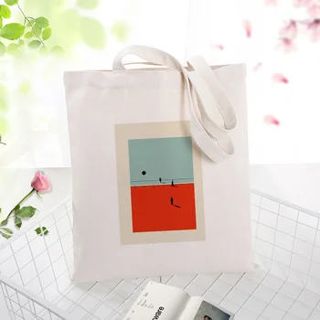 

Tote Bag illustration Shopping Bag Canvas Handbag Text DIY Daily Use Custom Print Logo Eco Reusable Recycle