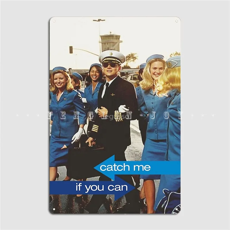 

Catch Me If You Can Movie Metal Sign Wall Decor Pub Garage Printing Cinema Жестяная Табличка на гараж постер