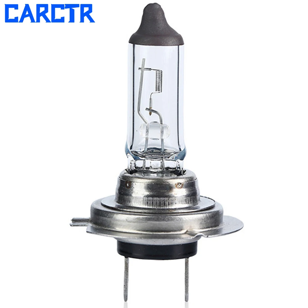 

CARCTR Car Headlight Halogen Lamp H7 Bulbs 12V 55W PX26D White Light Super Bright IP65 Quartz Glass Tungsten Halogen Bulb 90067