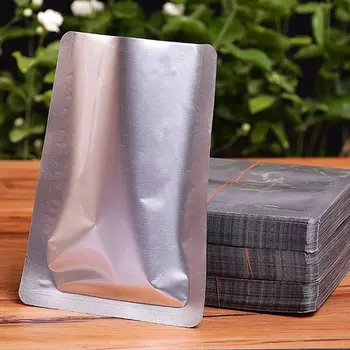 

100pcs Heat Seal Tea Aluminum Foil Bag Vacuum Food Tea Snack Packaging Bags customized logo printing accept