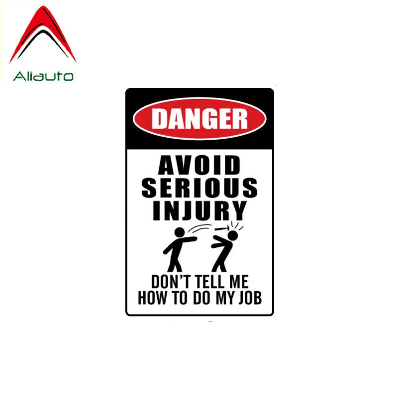 Aliauto Creative Car Stikcer Avoid Serious Injury Danger Accessories PVC Decal for Mitsubishi Lada Kia Mazda 3 11cm*7cm | Автомобили и