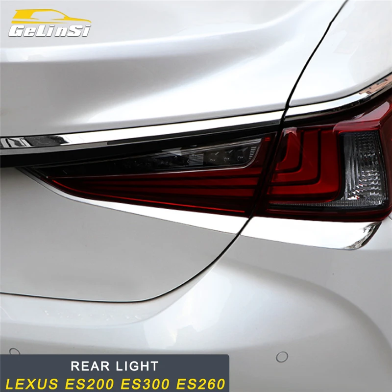 

GELINSI Car Styling Rear Light Lamp Cover Trim Frame Sticker Exterior Accessories for Lexus ES 2018 ES200 ES300 ES260