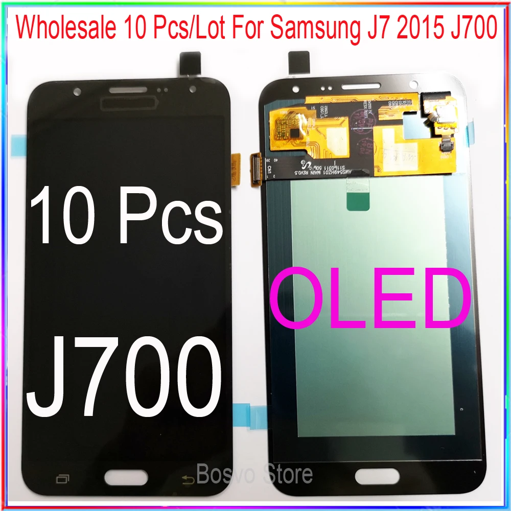 Observar Hula hoop colección Wholesale 10 Pieces/lot For Samsung J7 2015 J700 Lcd Screen Display With  Touch Assembly Oled - Mobile Phone Lcd Screens - AliExpress