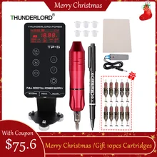 1 комплект тату-машинки ручка для Татуировки роторный пистолет с питанием педаль для подкладки затенение для татуировки