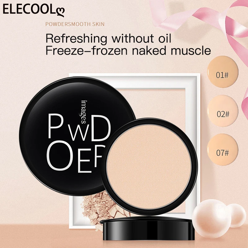 ELECOOL Longlasting Concealer Makeup Face Powder Foundation Compact
