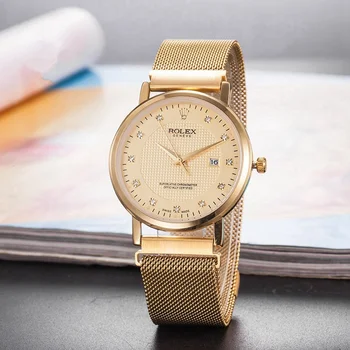 

rolex- Luxury Brand quartz women Watches Quartz Watch Stainless Steel Strap wristwatch classic business dress men watch 1144