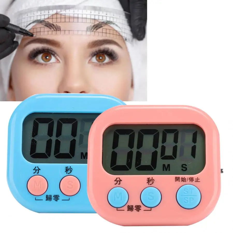 Принадлежности для татуировки, портативный Электрический будильник, напоминания, домашний кухонный салон, таймер для тату, инструмент, аксессуары для ресниц
