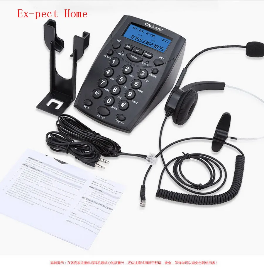 Fedex или DHL 10 шт. HT500 телефонный стол Hands-free колл-центр шумоподавление монофонический с подсветкой наушников