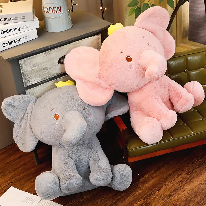 60 см младенец плюшевый слон мягкий Аппетитный корона игрушечный слон спокойная кукла, друг детская игрушка слон Подушка Мягкая Кукла