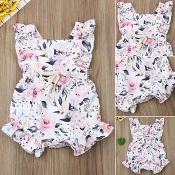 

Infant Baby Girl Jumpsuit Playsuit Sunsuit Outfit Set Clothes