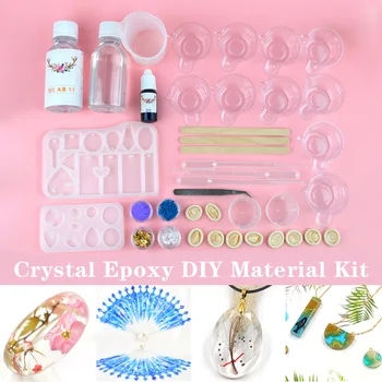 

New Home DIY Tools Kit Epoxy Mould AB Glue 10 Random Color Essence DIY Disposable Jewelry Making Tools Dropshipping
