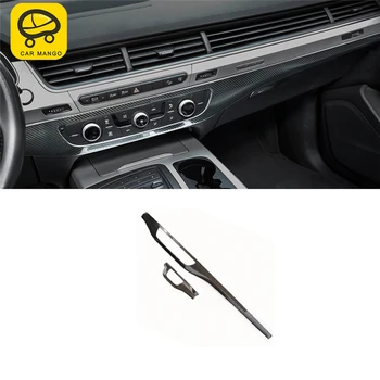 

CARMANGO for Audi Q7 4M 2016-2018 Car Styling Center Console Dashboard Panel Down Cover Trim Frame Sticker Interior Accessories