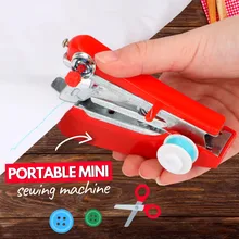 Accueil petite Machine à coudre manuelle broderie opération manuelle outils de couture simples Mini Machine à coudre outil de couture pratique