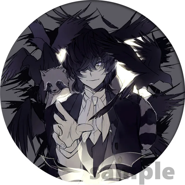Free Shipping Anime Pin Bungo Stray Dogs Figure Cosplay Badge Backpack Icon Button Cartoon Brooch Accessories Gifts 12