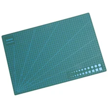 Tapis de découpe en PVC antidérapant, marquage professionnel, Durable, taille A3, pour Scrapbooking, courtepointe, projets d'artisanat et de couture (vert)